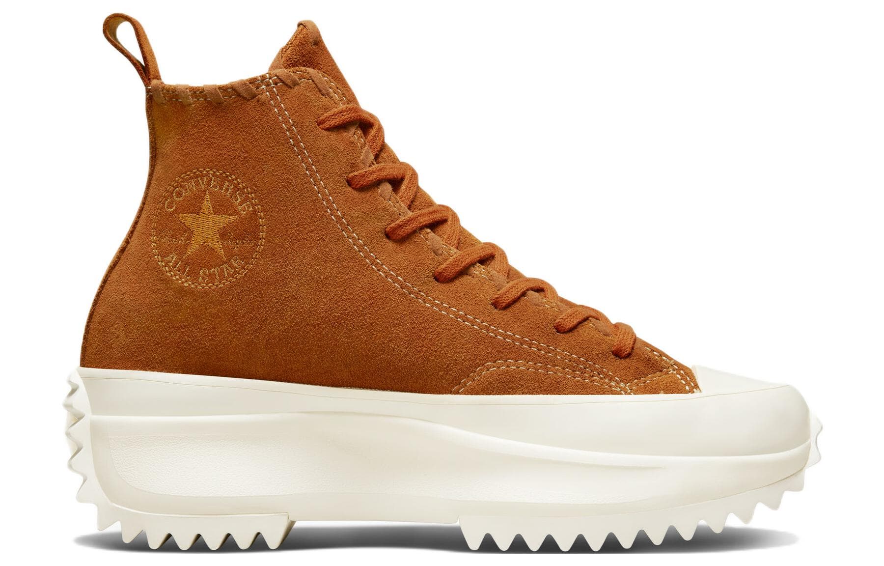 Converse Run Star Hike Platform Hi Embroidered Floral Amber Women's 4