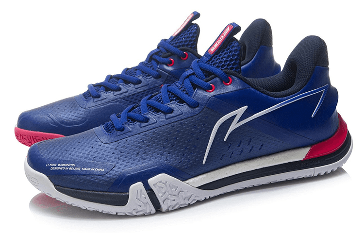 LINING Stick to the Ground Flight SE Badminton Shoes Men Low Top Blue 6
