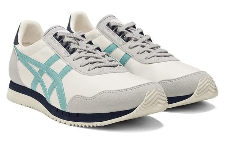 Onitsuka Tiger Dualio Marathon Running Shoes 'Cream White Grey Aqua' 3