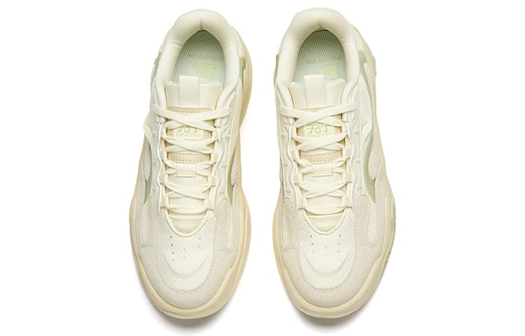Anta Tianxing Low-Top Sports Casual Shoes Women's White Yellow Green 5