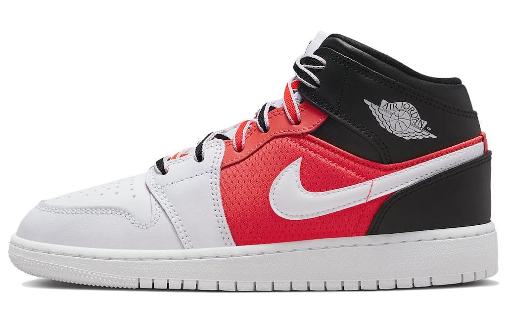 Jordan 1 Mid SE 'White Black Infrared' GS 2