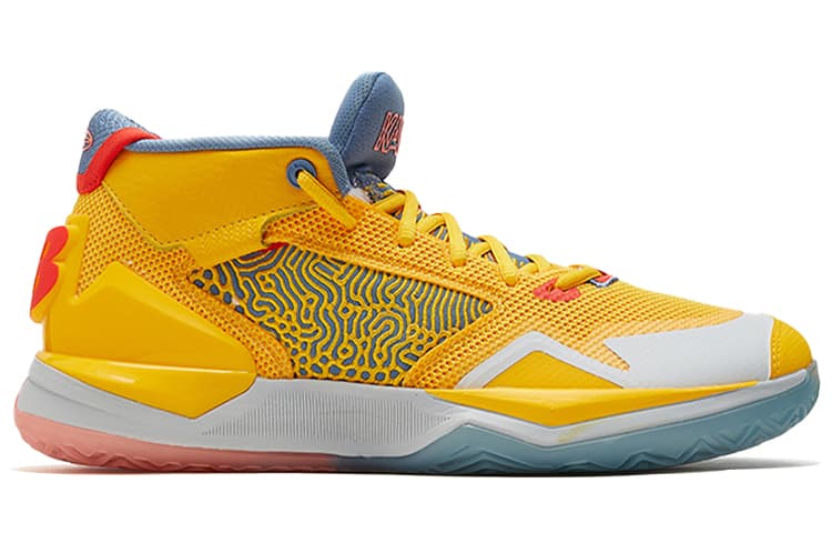 New Balance Kawhi Team Gold Dark Peacock Blue 4