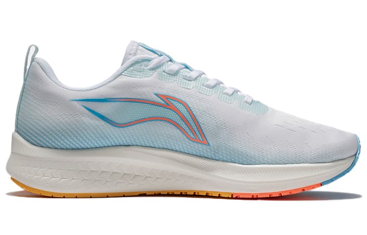 LINING Red Hare 5 Running Shoes Women's Low-Top Standard White/Light Azure Blue 3