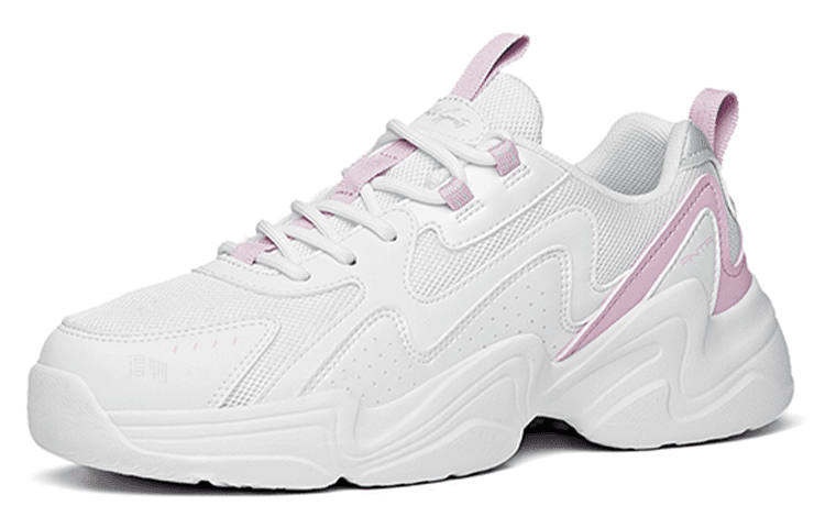 Anta Fabric Synthetic Leather Comfortable Versatile Slip-Resistant Wear-Resistant Waterproof Support Lightweight Low-Top Dad Shoes Women's 5