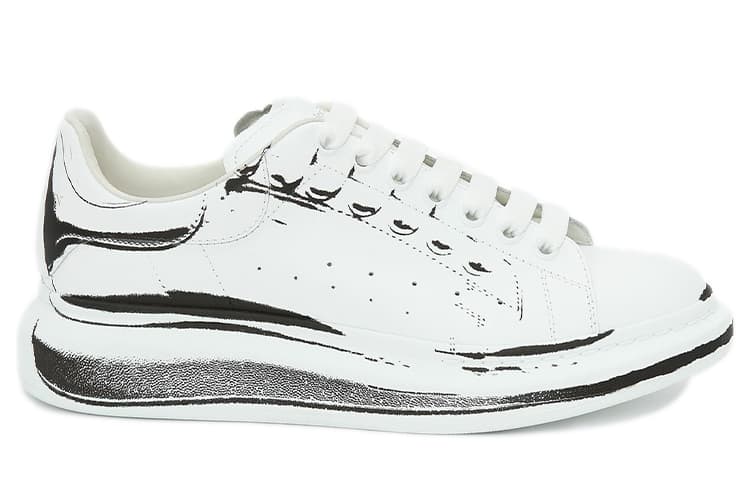 Alexander McQueen Oversized White Black Print 3