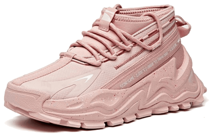 Anta Mesh Synthetic Leather Comfortable Versatile Cushion Anti-Slip Durable Low-Top Sport Casual Shoes Women's Georgia Peach 4