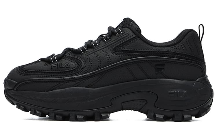 FILA Fashion Sneakers Cushioning Anti-Slip And Wear-Resistant Low-Top Casual Shoes Women's Black
