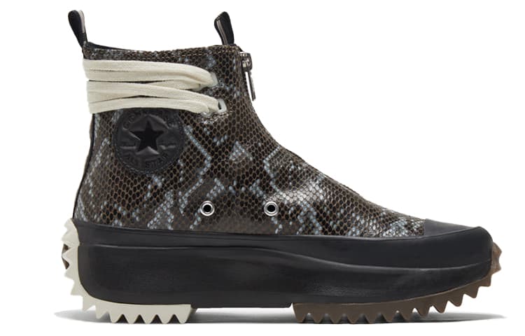 Converse Run Star Hike High Black Snakeskin 4