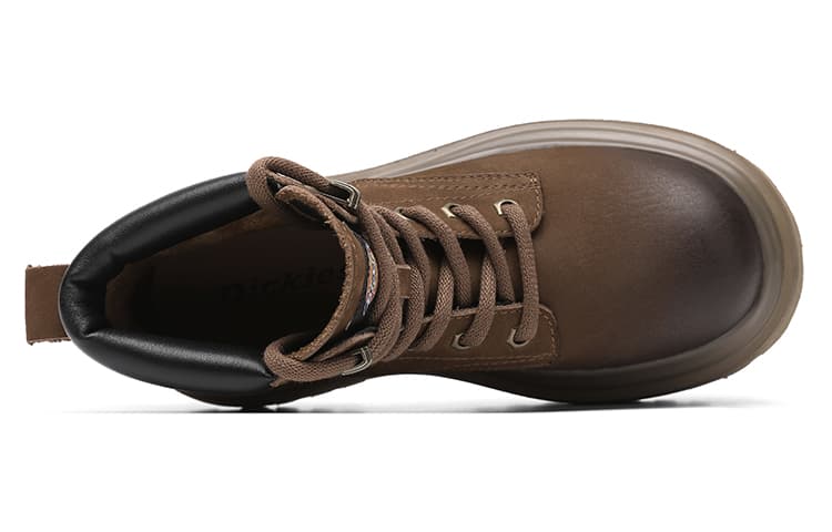Dickies British Comfortable Versatile Short Martin Boot Women's Dark Brown 6