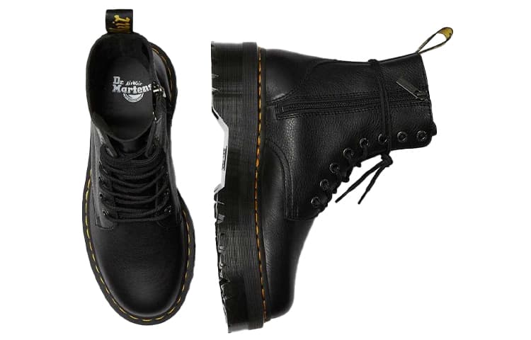 Dr.Martens Jadon 3 Pisa Leather Platform Boot Black 5