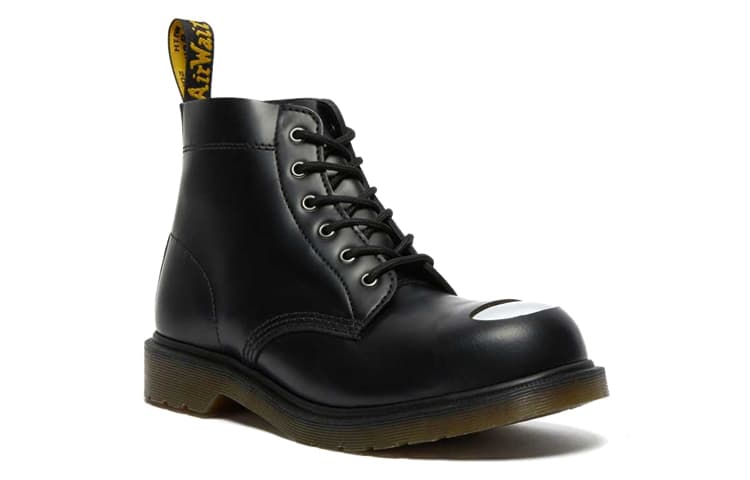 Dr.Martens 101 Exposed Steel Toe Leather Ankle Boots 'Black' 6