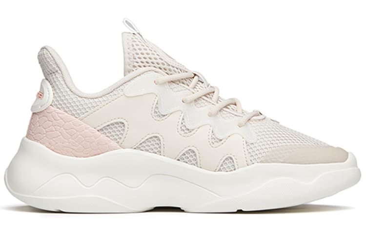 Anta Life Collection Breathable Low-Top Sports Casual Shoes Women's Pink White 3