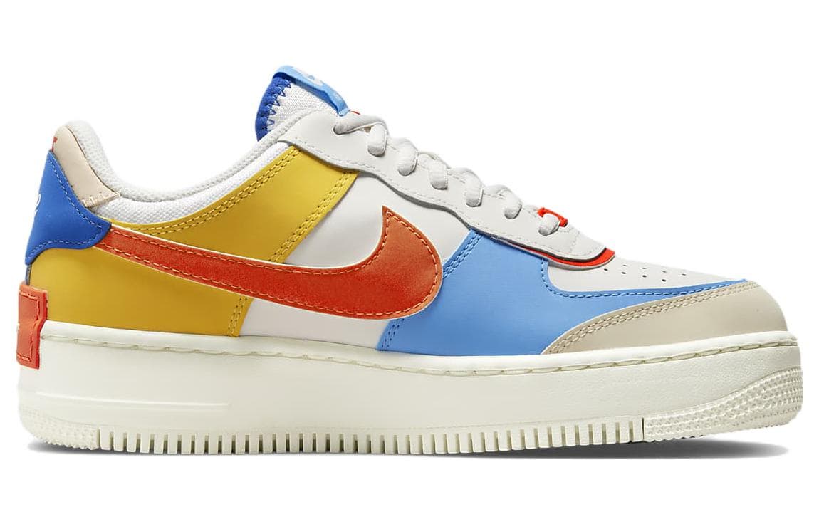 Nike Air Force 1 Low Shadow Sail Game Royal Rush Orange University Blue Women's 2