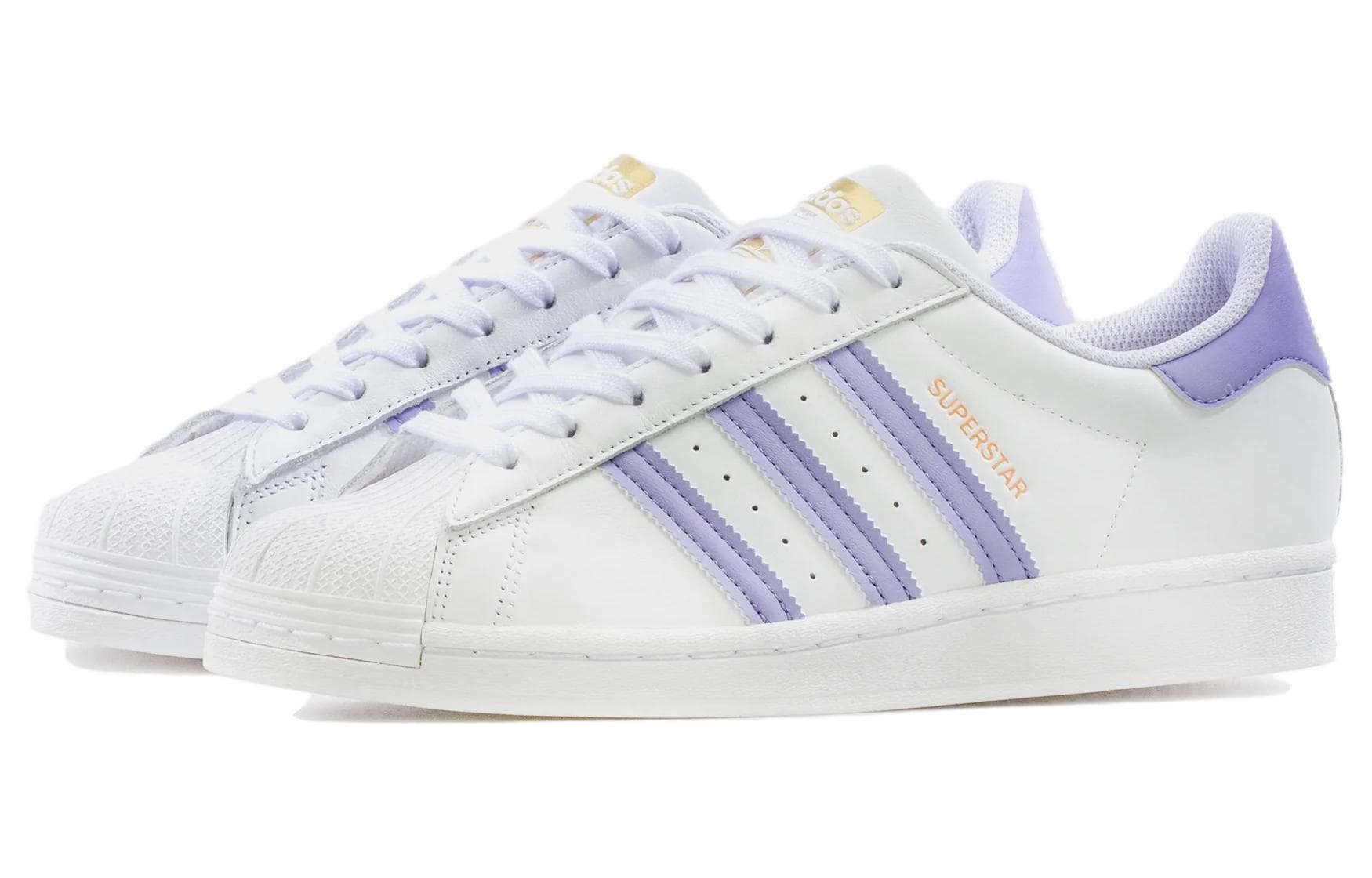 Adidas Originals Superstar White Light Purple 5