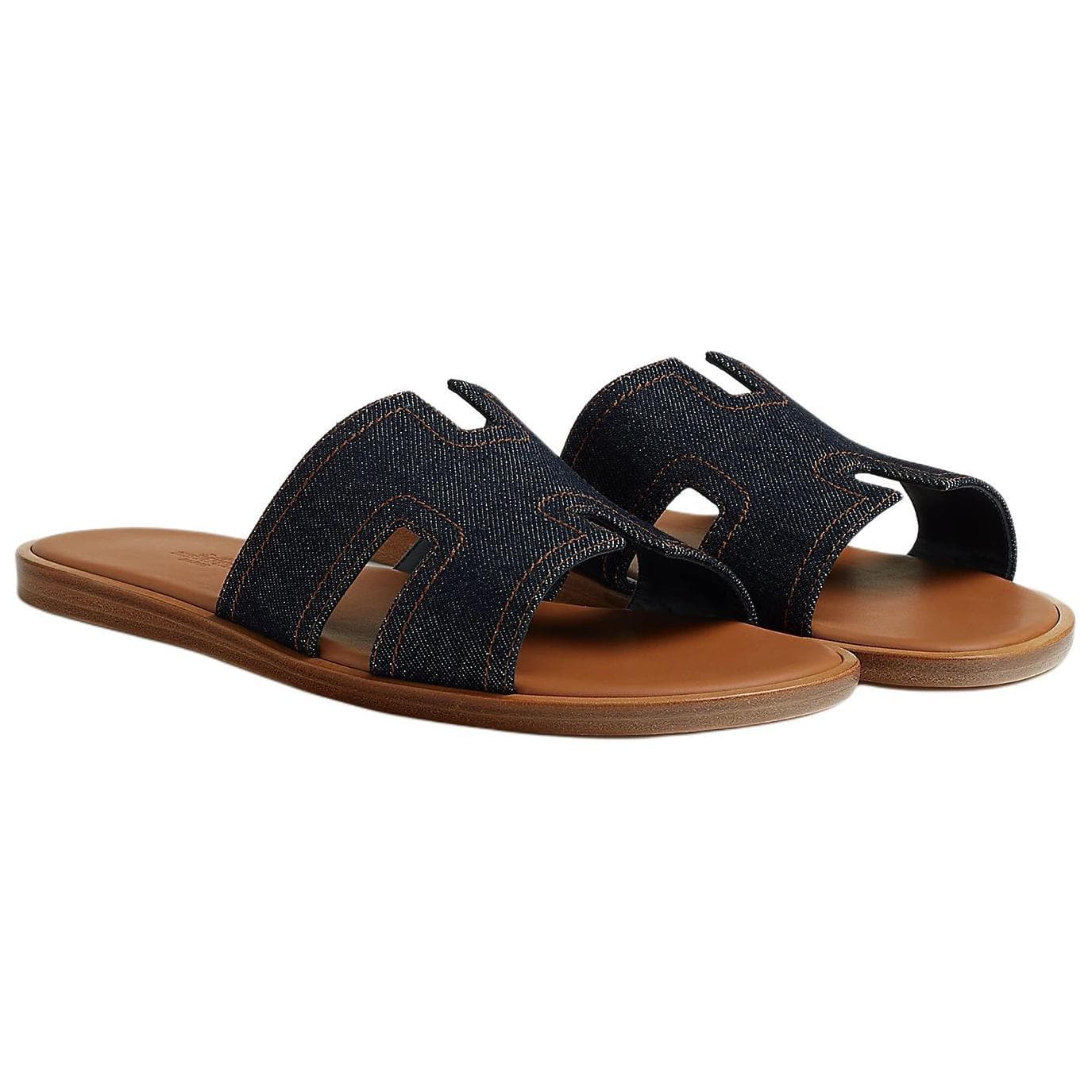 HERMES Izmir Slide Slippers Men's Blue 6