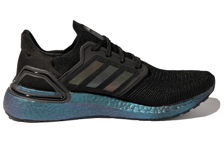 Adidas UltraBoost 20 'Black Signal Cyan' 4