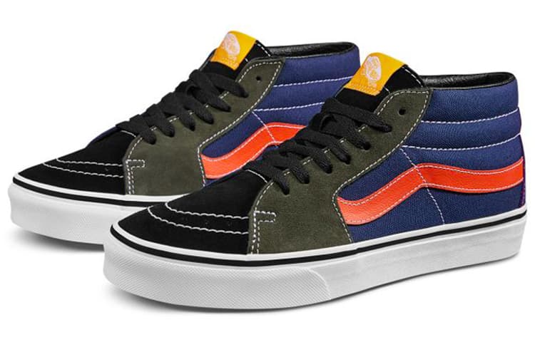 Vans Mix Match SK8MID 'Black Red Blue' 4
