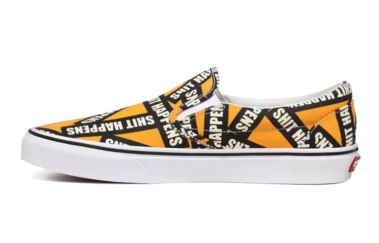 Vans Shit Happens Classic Slip On Orange