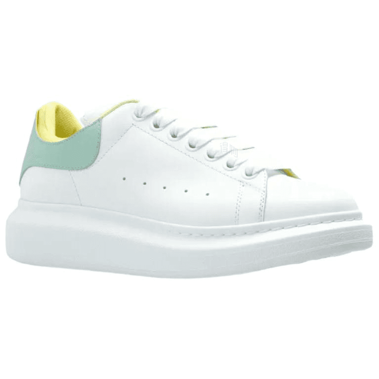Alexander McQueen Leather Platform Lace-Up Low-Top Casual Shoes Women's White 6