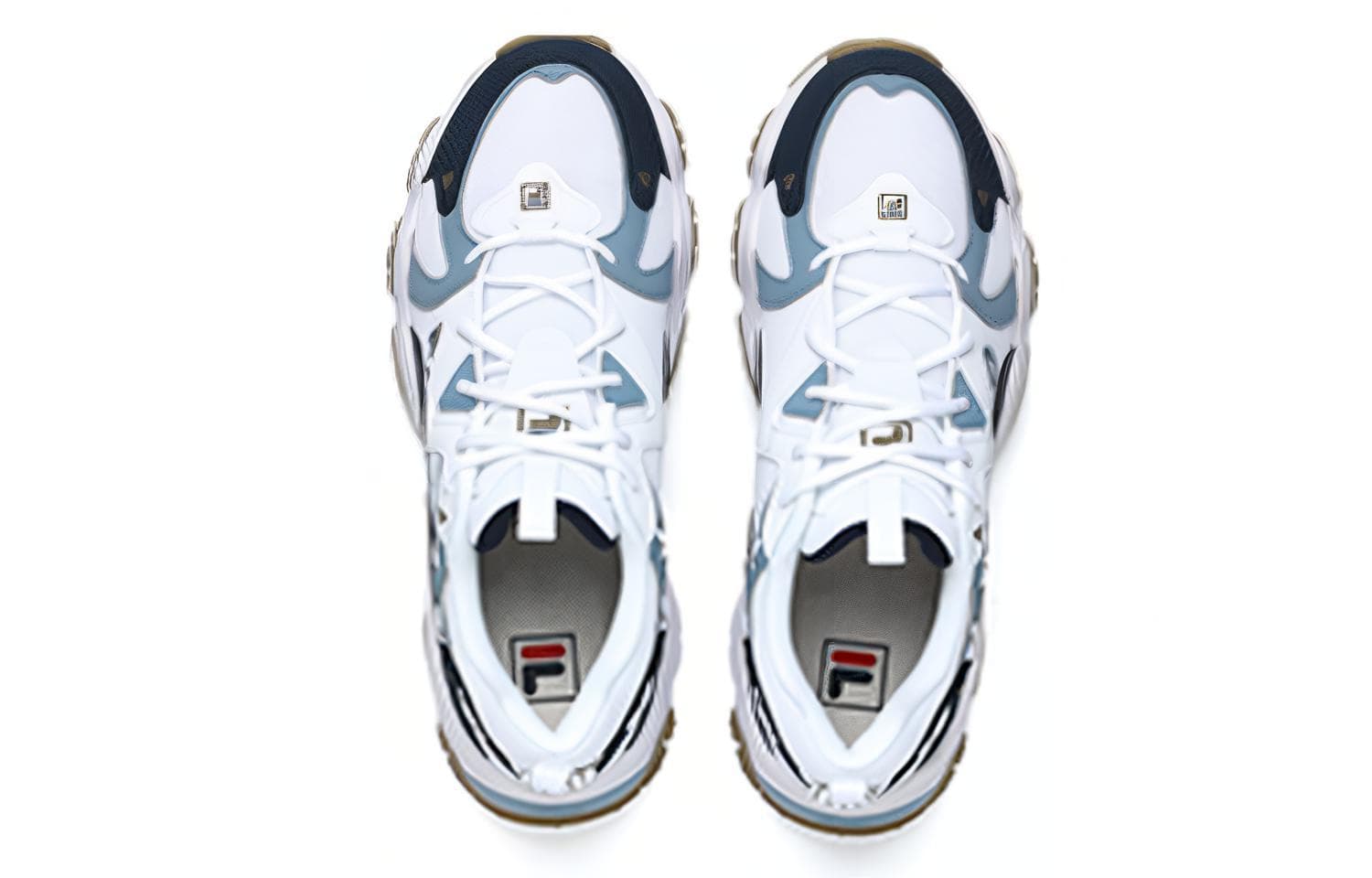 FILA Fluid 4 Sneakers 'White Blue' 5