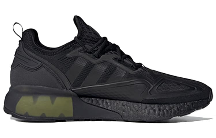 Adidas Originals Zx 2K Boost Core Black Solar Yellow 3