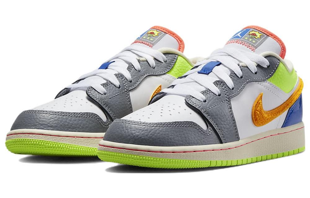 Nike Air Jordan 1 Low Gs Aj1 Junior Kids Women's Casual Lifestyle Shoes 5