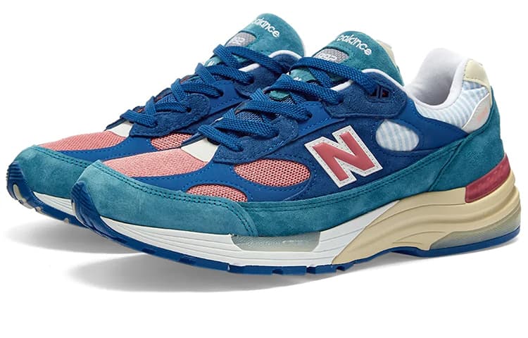 New Balance 992 Blue Teal Rose 4