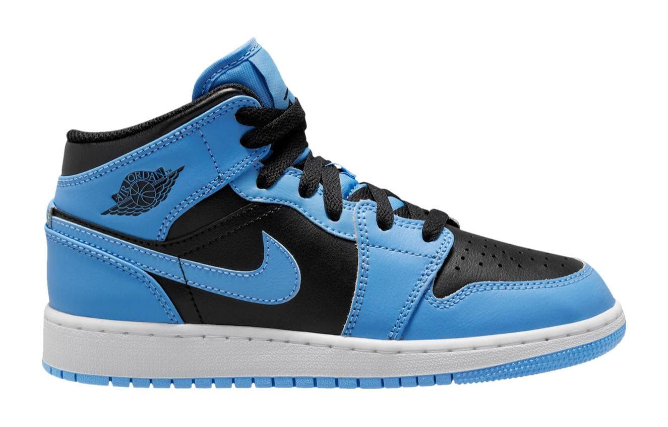 Jordan 1 Mid University Blue Black GS 4