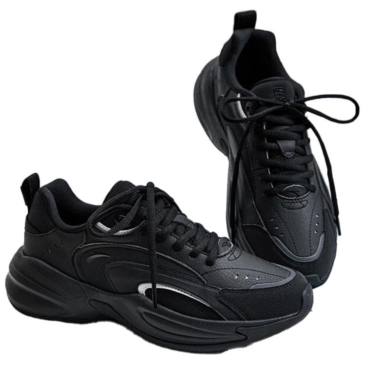 Anta ACE Wear-Resistant Low-Top Chunky Sneakers Women's Black 5