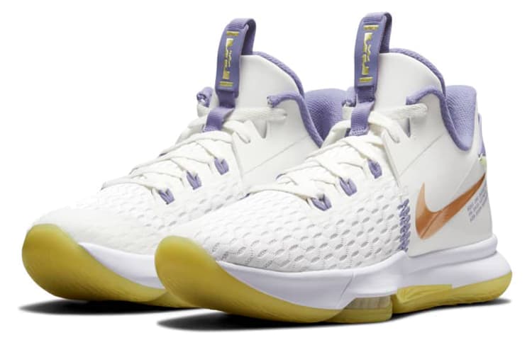 Nike LeBron Witness 5 'Summit White Metallic Bronze' 6