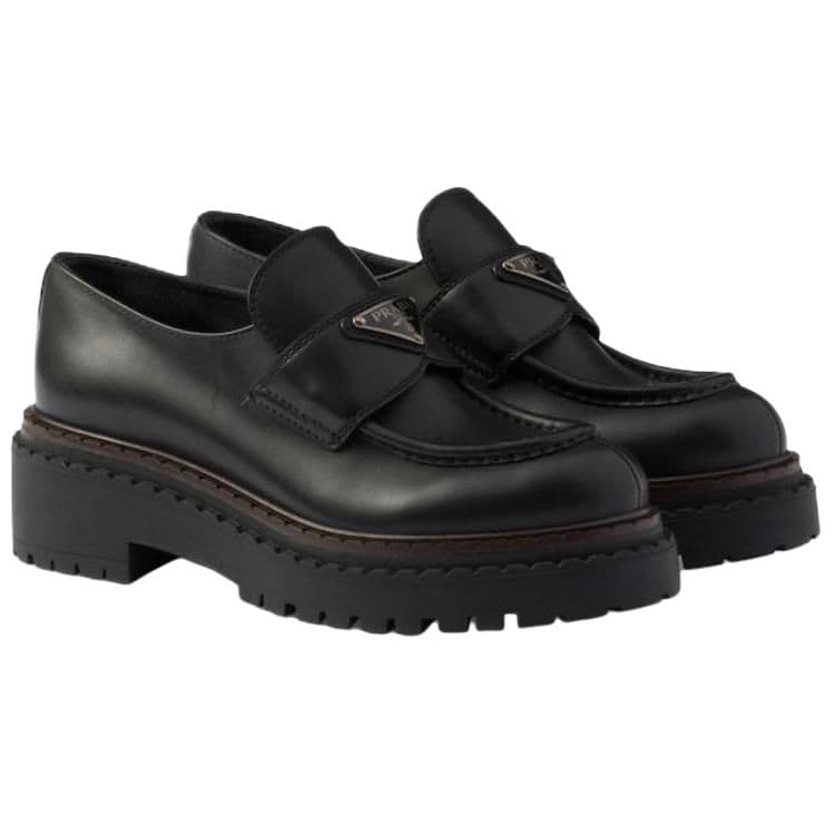 PRADA Loafers 5.5cm Women's Black 6