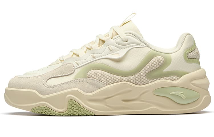 Anta Tianxing Low-Top Sports Casual Shoes Women's White Yellow Green