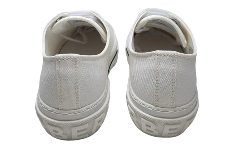 Burberry Gabardine Sneakers White Women's 5