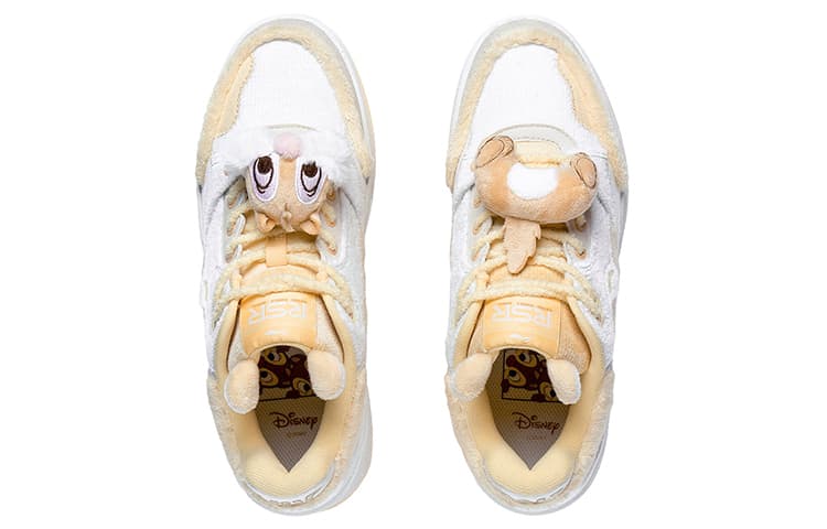 LINING RSR 101 Skateboard Shoes Women's Low-Top White Yellow 5