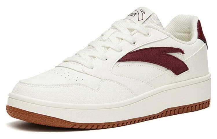 Anta Life Collection 0 Sensitivity Anti-Slip And Wear-Resistant Lightweight Low-Top Skateboard Shoes Men's White Red 3
