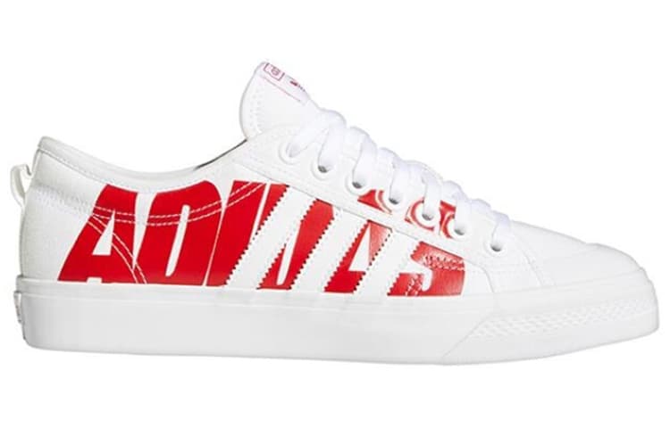 Adidas Originals Nizza Trefoil 'White Red' Women's 3