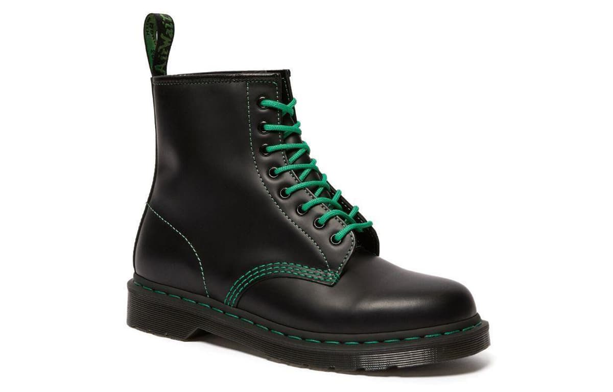 Dr.Martens 1460 Martin Boots Unisex Black/Green 4