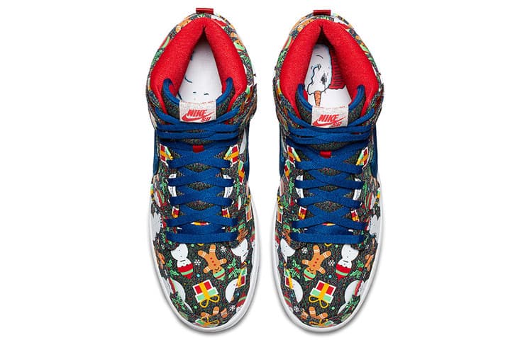 Nike SB Dunk High Concepts Ugly Christmas Sweater 2017 5
