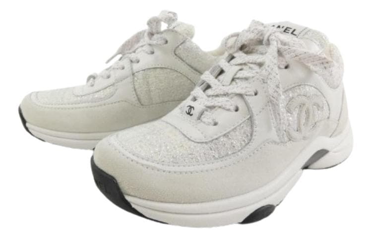 CHANEL Low-Top Sports Casual Shoes Women's White 6