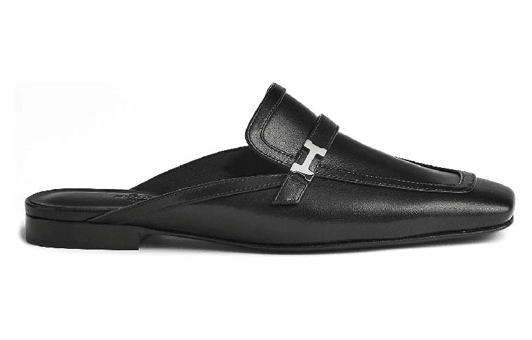 HERMES Groupie Closed Toe Slippers Women's 3