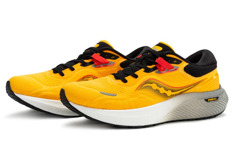 Saucony Surge 1 Durable Breathable Low-Top Casual Running Shoes Men's Black Yellow 5