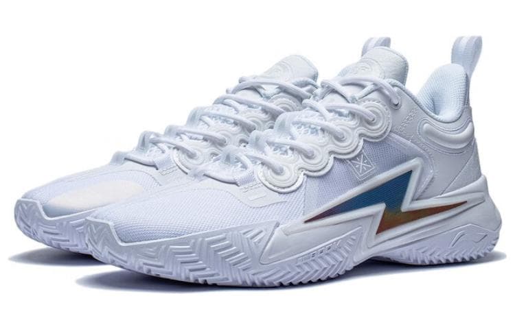 LiNing Son Of Flash Abrasion Resistant Breathable Low top Basketball Shoes Men's White 6
