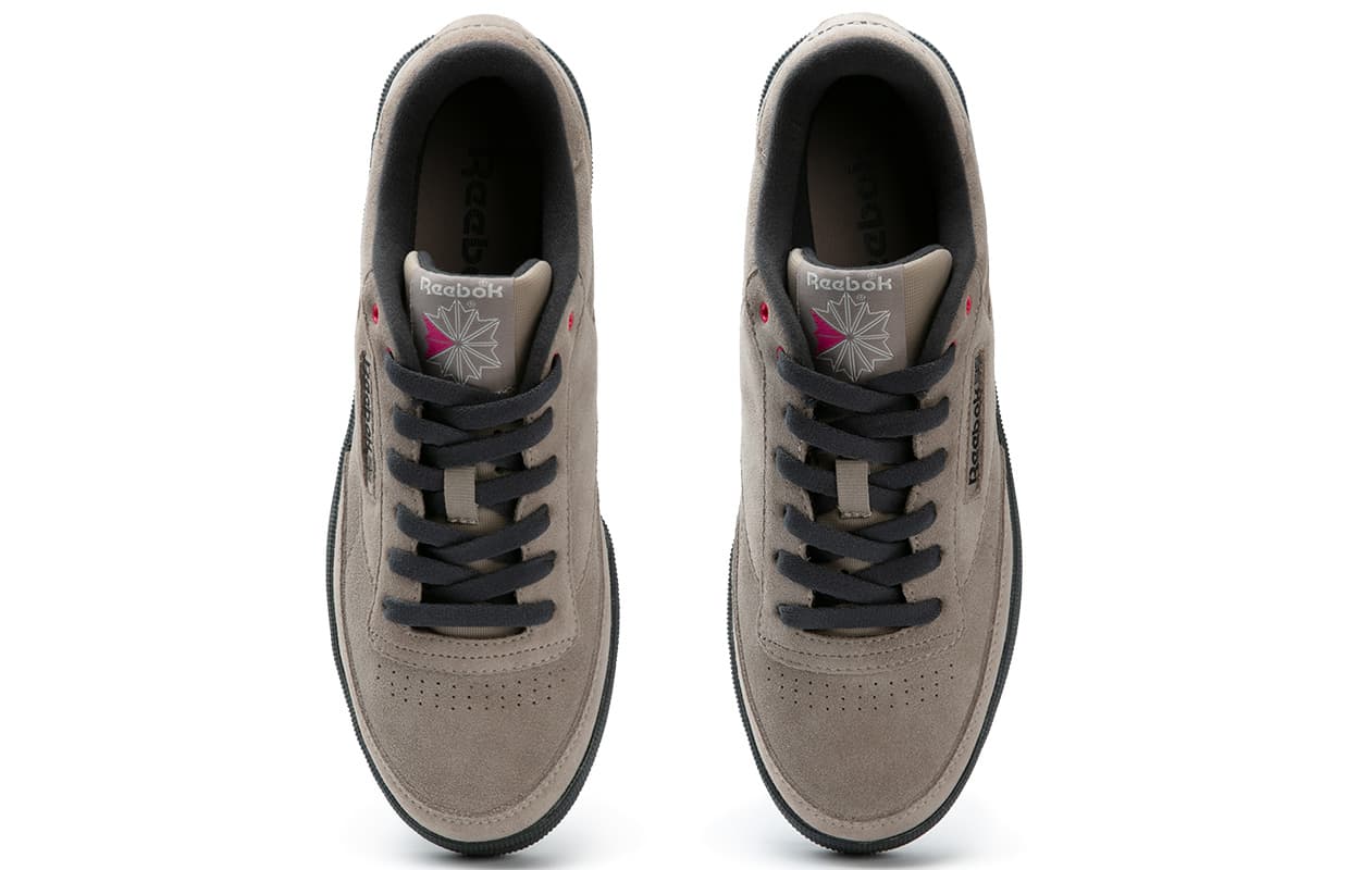 Reebok CLUB C 85 W+ Anti-Slip And Wear-Resistant Height Increasing Low-Top Skateboard Shoes Unisex Khaki 6
