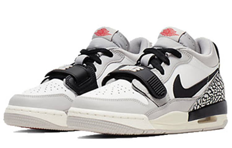 Jordan Legacy 312 Low Tech Grey Fire Red Black GS 5