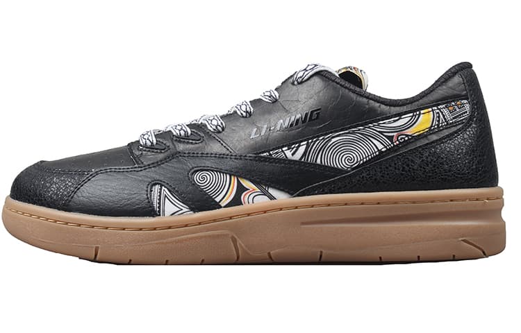 LiNing 937 Deluxe Low Lightweight And Breathable Low-Top Skateboard Shoes Men's Black Brown 2