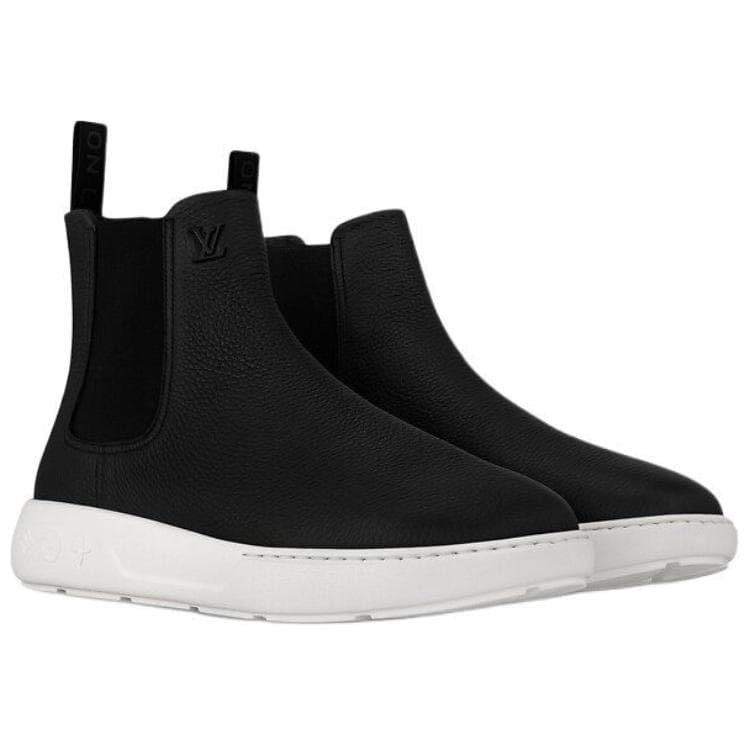 LOUIS VUITTON Pacific Chelsea Boots Men's Black 6
