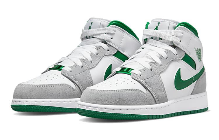 Jordan 1 Mid SE White Pine Green Smoke Grey GS 5