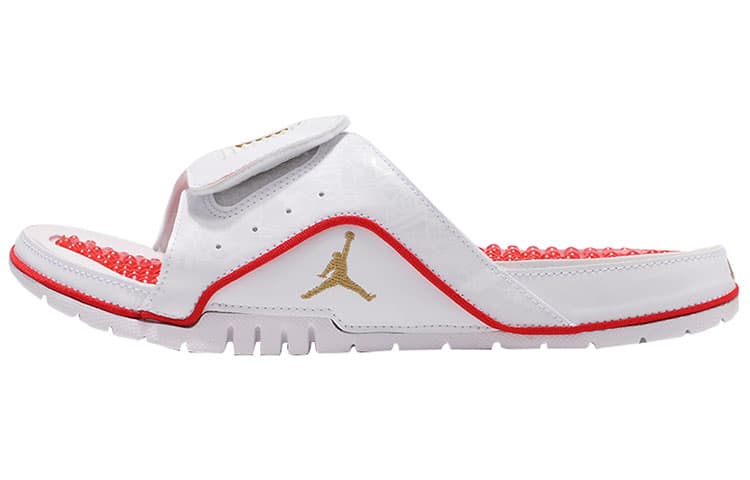 JORDAN Hydro 4 Retro 'University Red Metallic Gold' 2