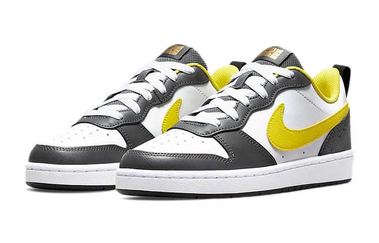 Nike Court Borough Low 2 SE 'White Yellow Strike GS 5