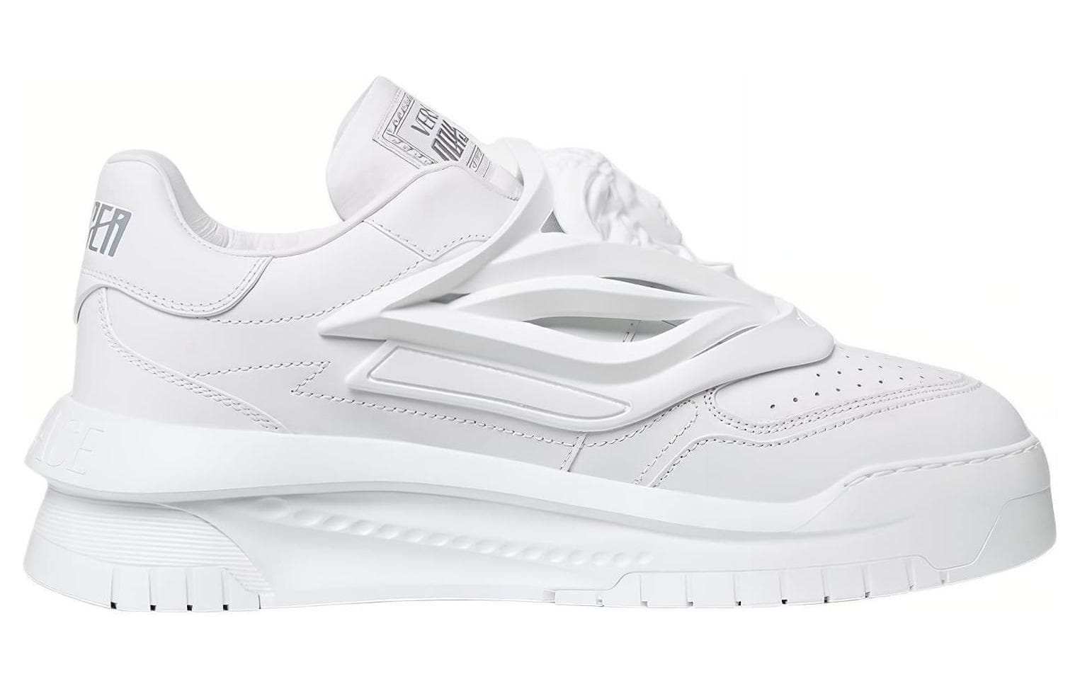 VERSACE Odissea Caged Rubber Medusa White Women's 4